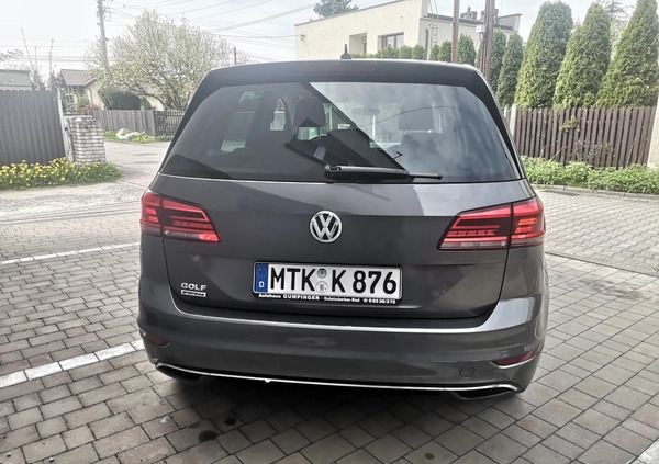 Volkswagen Golf Sportsvan cena 68500 przebieg: 63000, rok produkcji 2018 z Miasteczko Śląskie małe 277